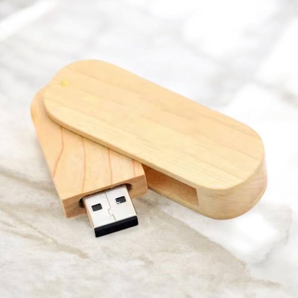 Memoria usb de madera