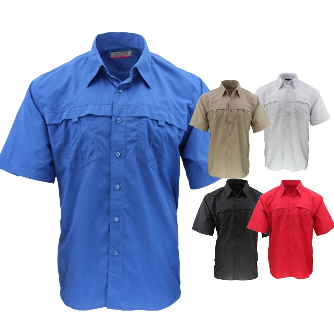 Camisa tipo Columbia manga corta