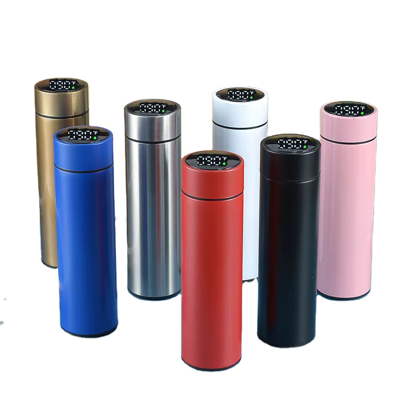 Botella térmica con temperatura