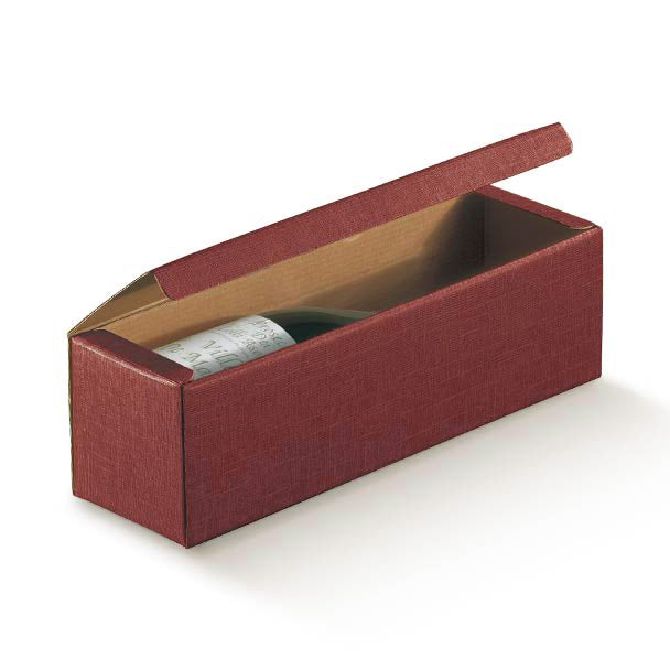 Caja roja para 1 botella