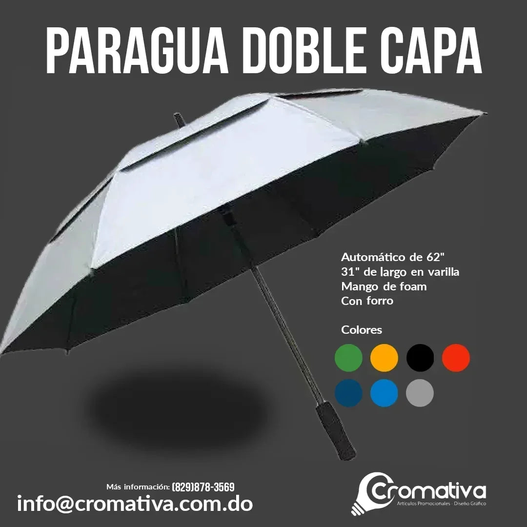 Paragua grande doble capa