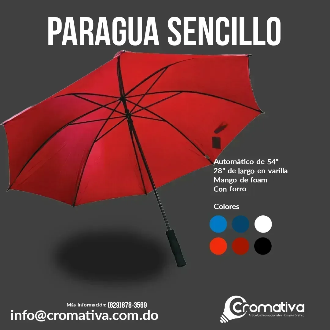 Paragua sencillo 54 pulgadas