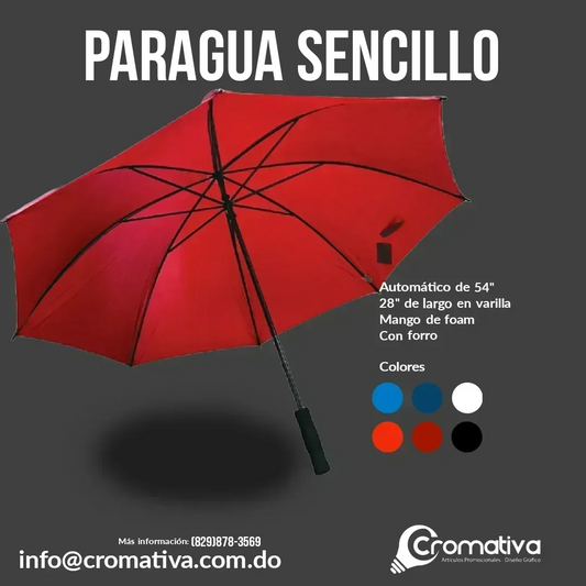 Paragua sencillo 54 pulgadas