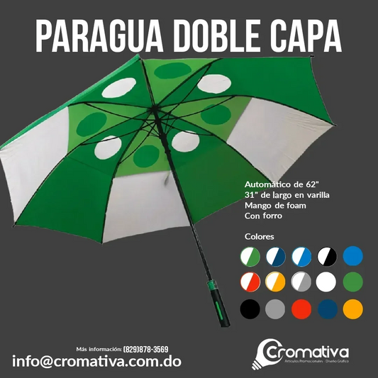Paragua doble capa combinado
