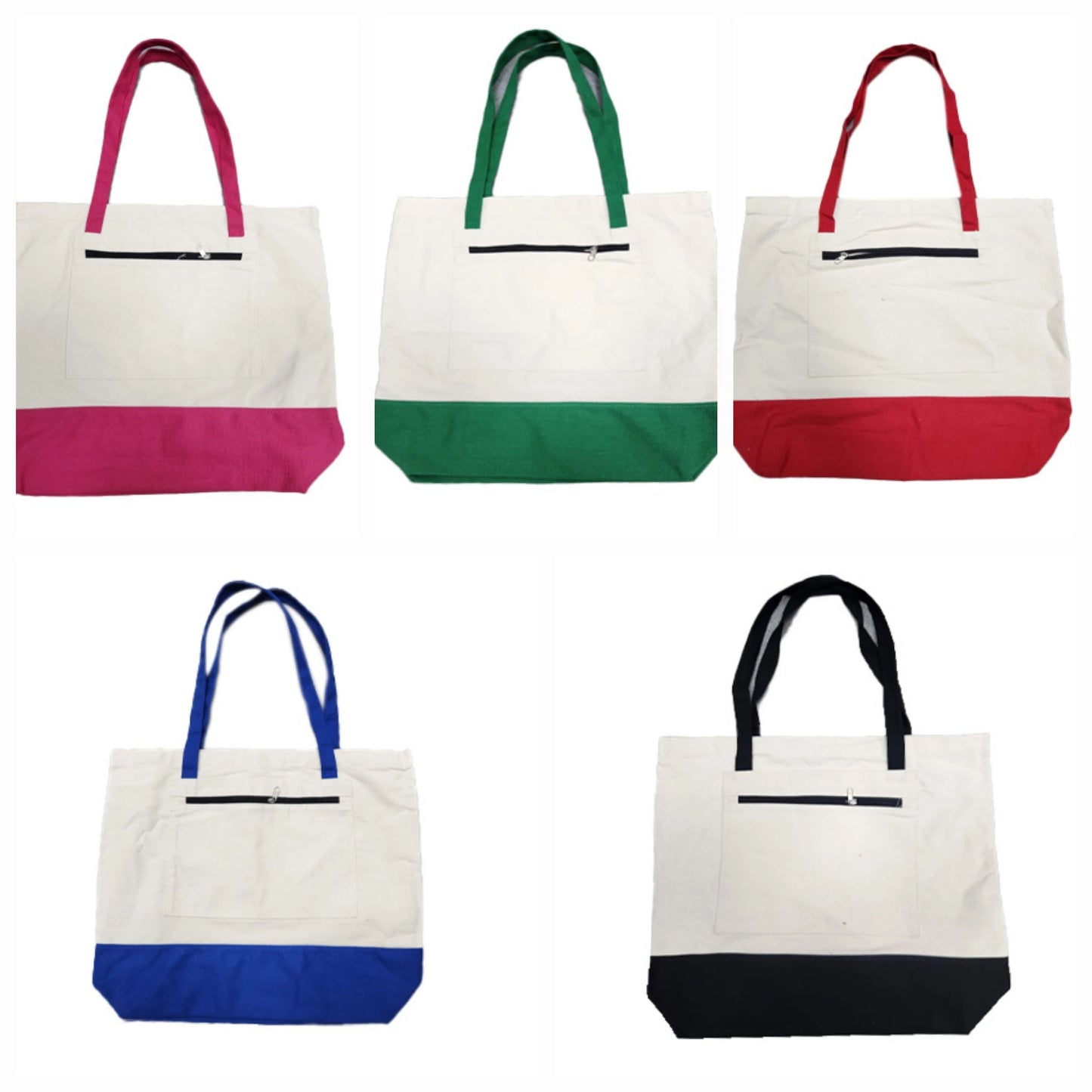 Bolsas tote bag canvas con ziper