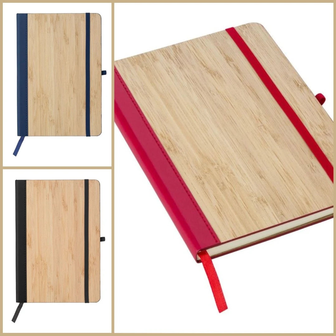 Libreta portada en bambú