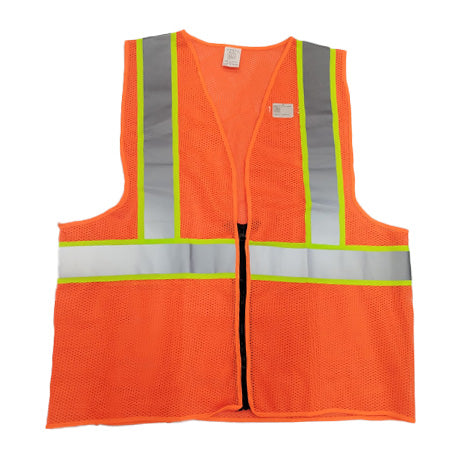 Chaleco reflectivo tipo malla con zipper
