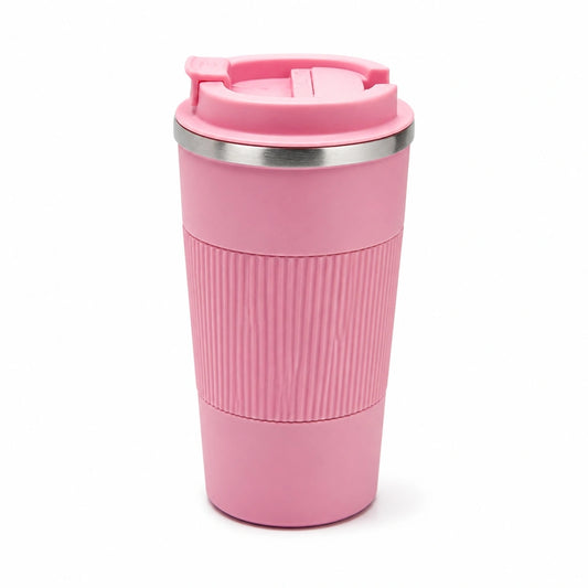 Vaso térmico de café rosado