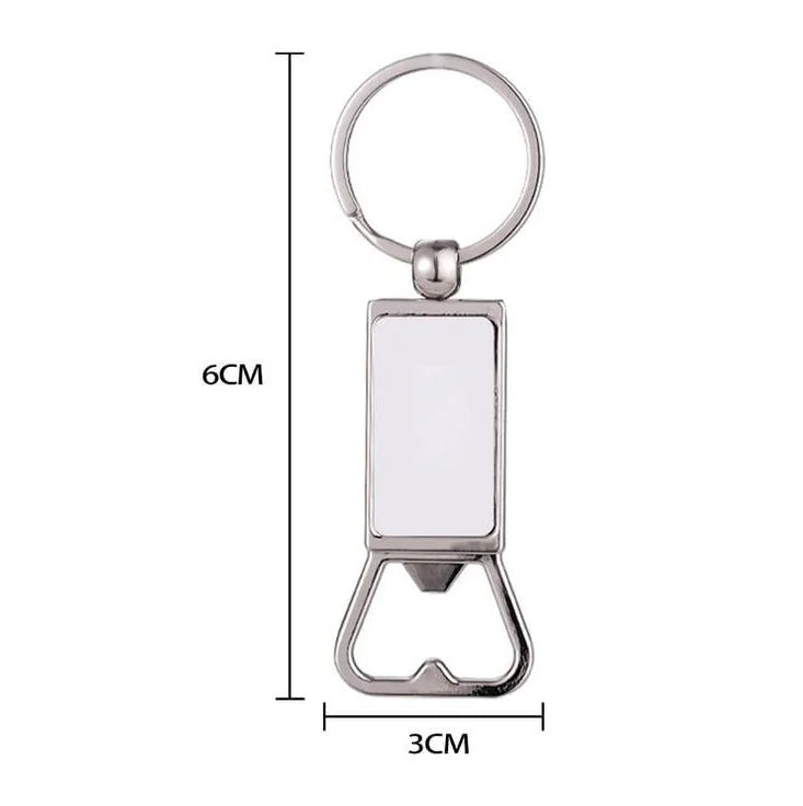 Llavero destapador de metal