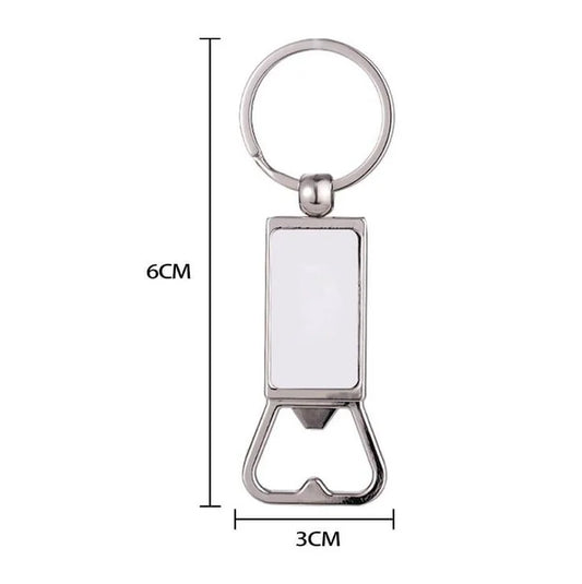 Llavero destapador de metal