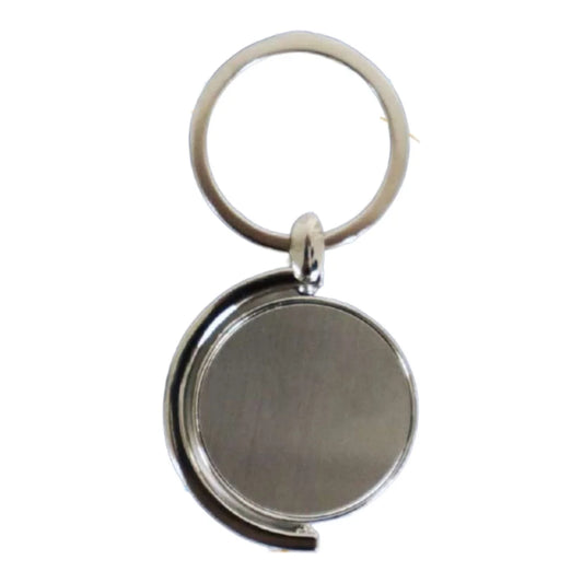 Llavero de metal redondo para grabado