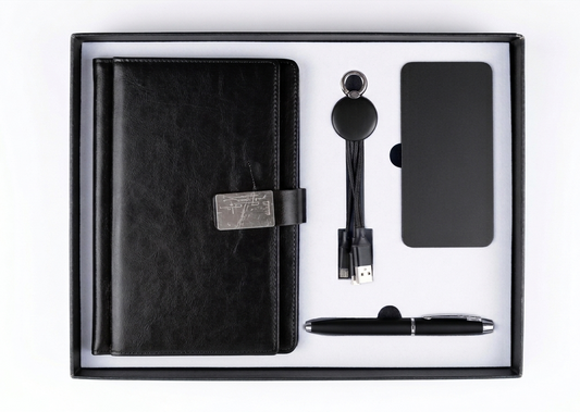 Set corporativo negro de 4 piezas